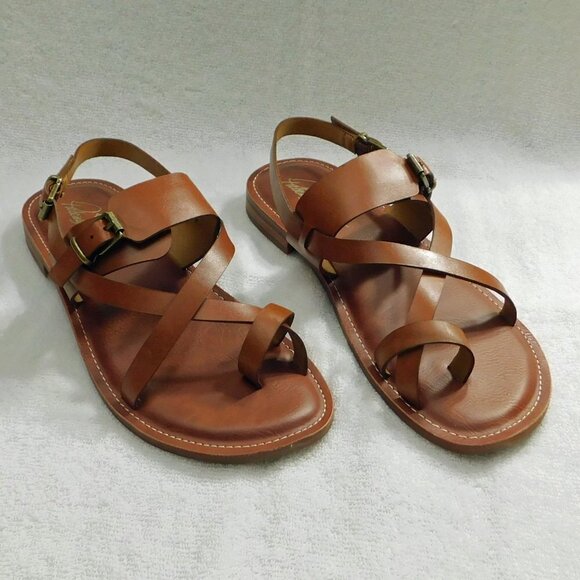 W308 Patricia Nash Tan Fidella Sandals - 6 M - Picture 1 of 5